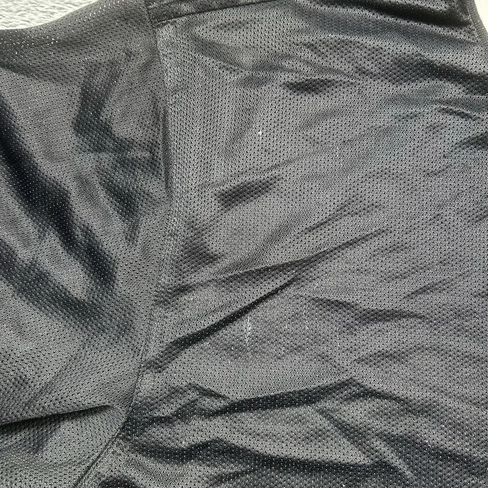 Vintage Nike Mesh Jersey Men's L Black White Tag V Neck Paint Splatter 90s *HOLE - Picture 7 of 12